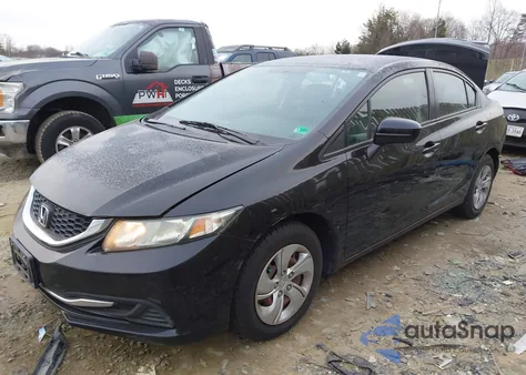 2015 Honda Civic Lx из США, поврежденный, VIN 2HGFB2F51FH509183